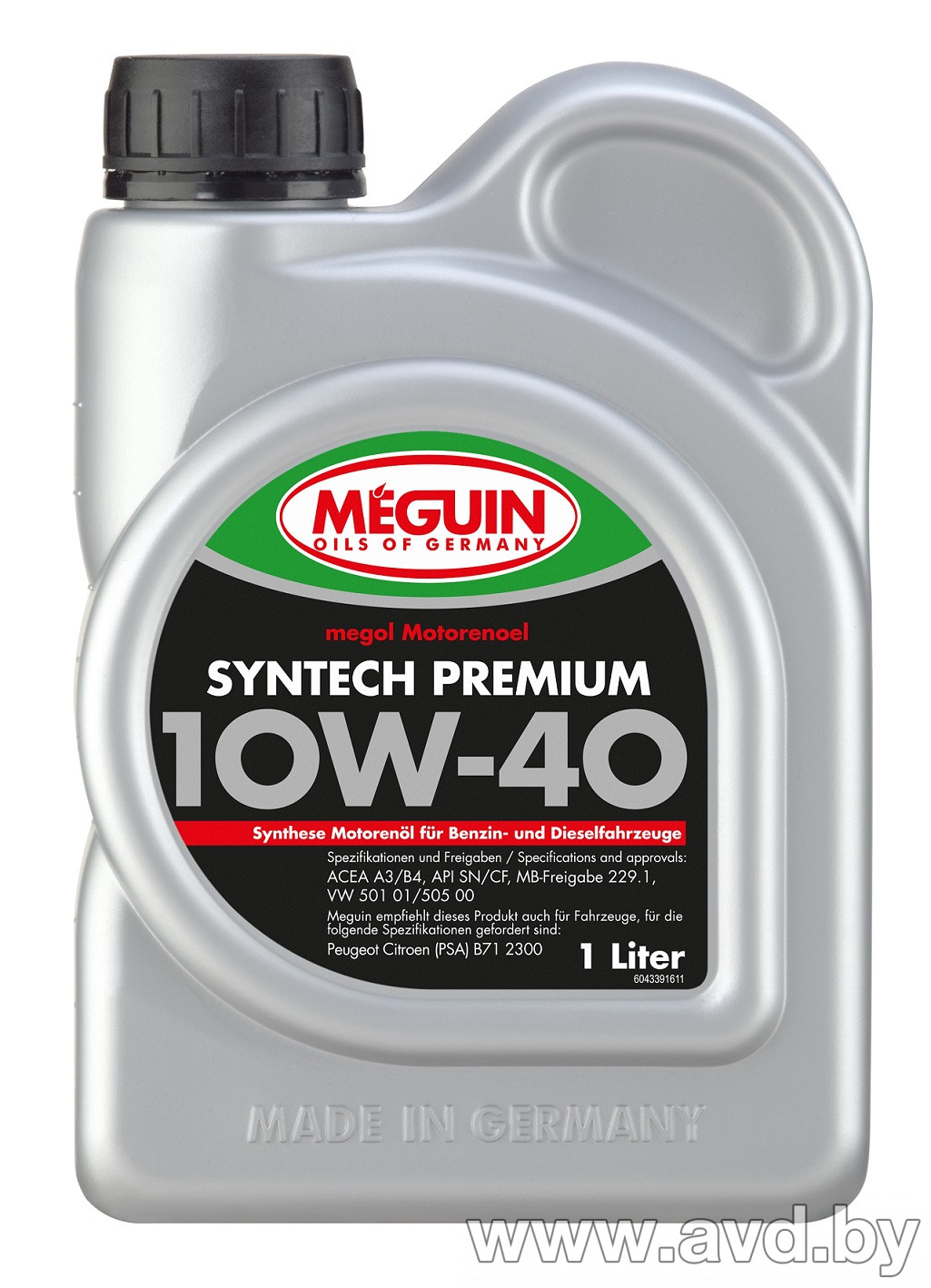 Купить Моторное масло Meguin Megol Syntech Premium SAE 10W-40 1л в Минске.