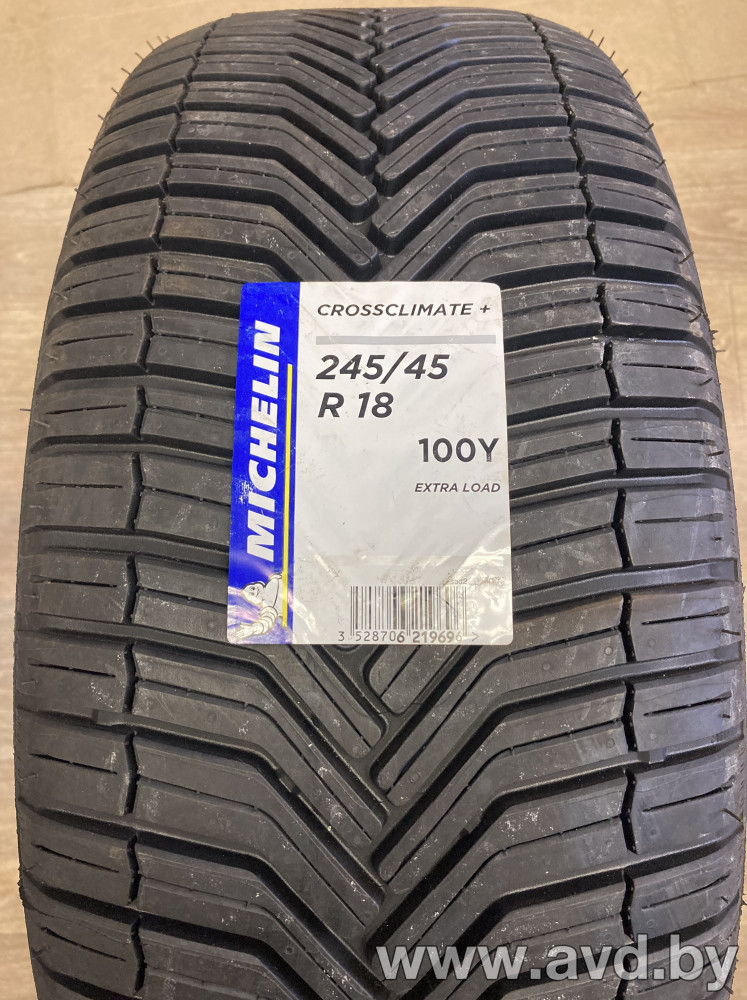 Купить Шины Michelin CrossClimate+ 245/45R18 100Y в Минске.