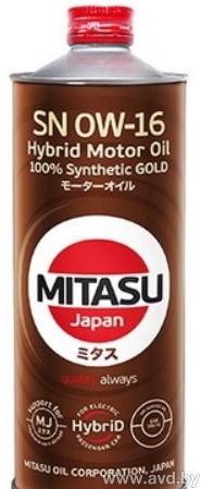 Купить Моторное масло Mitasu MJ-106 0W-16 1л в Минске.