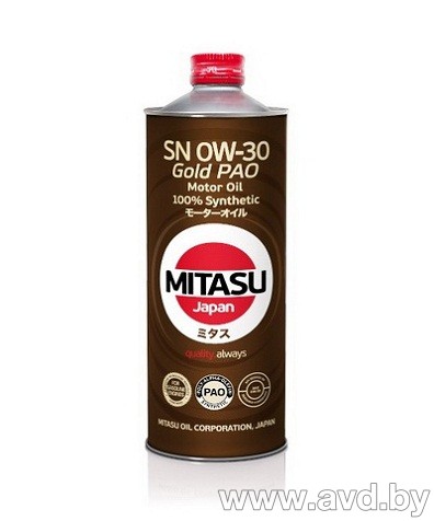 Купить Моторное масло Mitasu MJ-103 0W-30 1л в Минске.