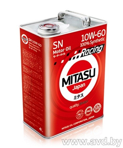 Купить Моторное масло Mitasu MJ-116 10W-60 4л в Минске.