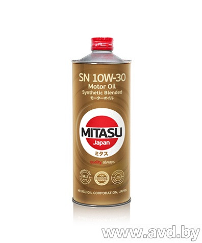 Купить Моторное масло Mitasu MJ-121 10W-30 1л в Минске.