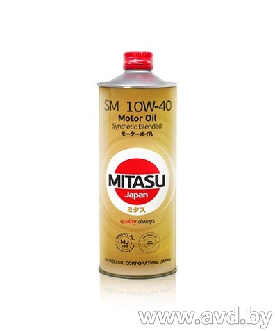 Купить Моторное масло Mitasu MJ-122 10W-40 1л в Минске.