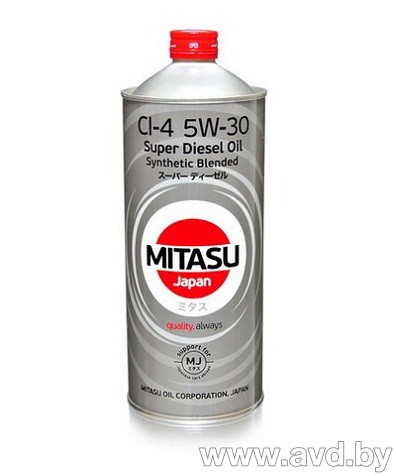 Купить Моторное масло Mitasu MJ-220 SUPER DIESEL CI-4 5W-30 1л  в Минске.