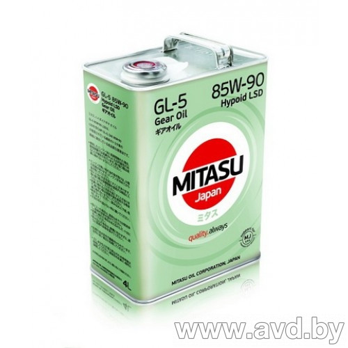 Купить Трансмиссионное масло Mitasu MJ-412 GEAR OIL GL-5 85W-90 LSD 4л  в Минске.