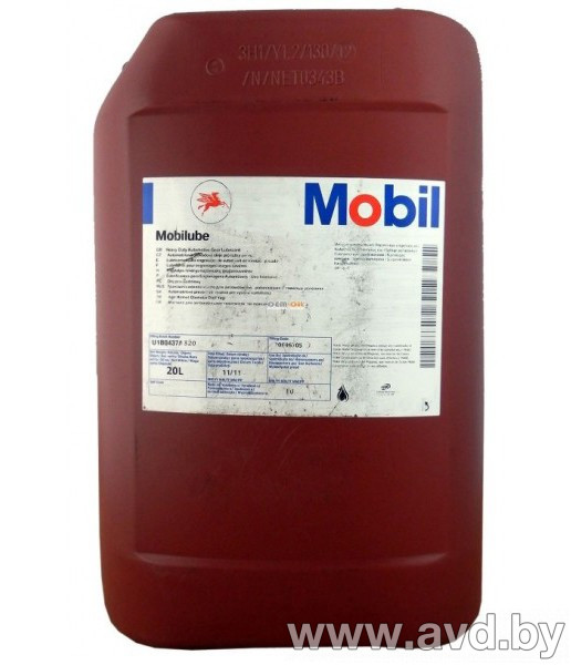 Купить Трансмиссионное масло Mobil Mobilube HD-N 80W-140 20л в Минске.