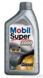 Купить Моторное масло Mobil Super 3000 Diesel 5W-40 1л  в Минске.