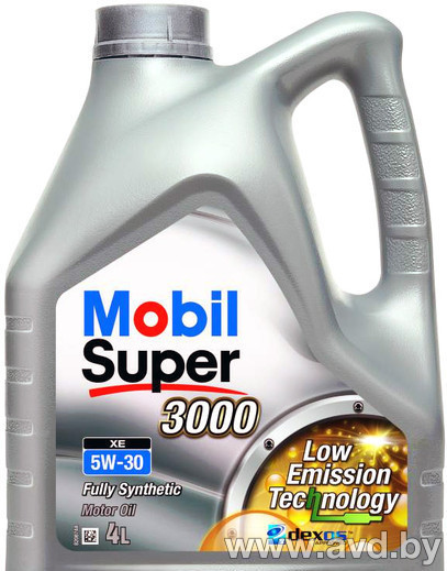 Купить Моторное масло Mobil Super 3000 XE 5W-30 GSP 4л в Минске.