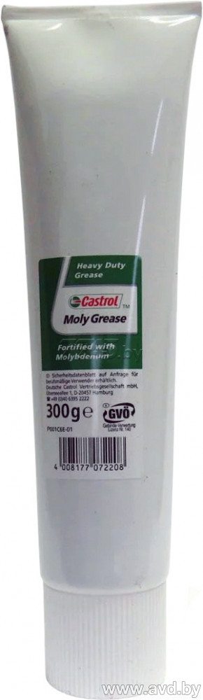 Купить Автокосметика и аксессуары Castrol Moly Grease смазка универсальная 0,3л  в Минске.