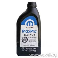 Купить Моторное масло Mopar MaxPro 0W-40 0,946л (68171066GA)  в Минске.