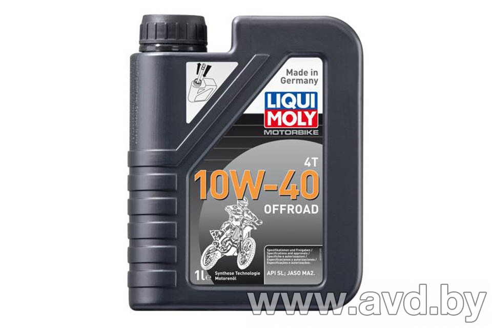 Купить Моторное масло Liqui Moly Motorbike 4T Offroad 10W-40 1л в Минске.