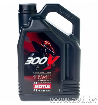 Купить Моторное масло Motul 300V Factory Line Road Racing 10W-40 4л  в Минске.