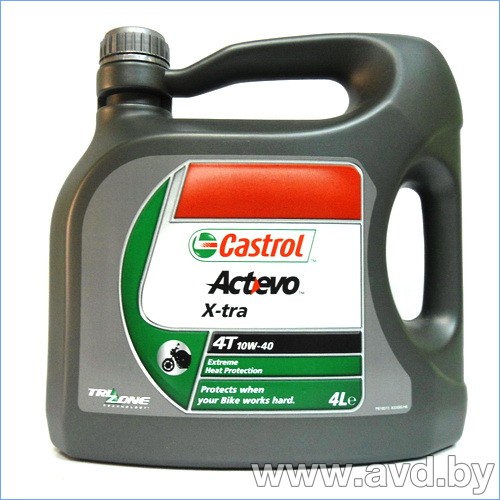Купить Моторное масло Castrol Act Evo 4T 10W-40 4л в Минске.