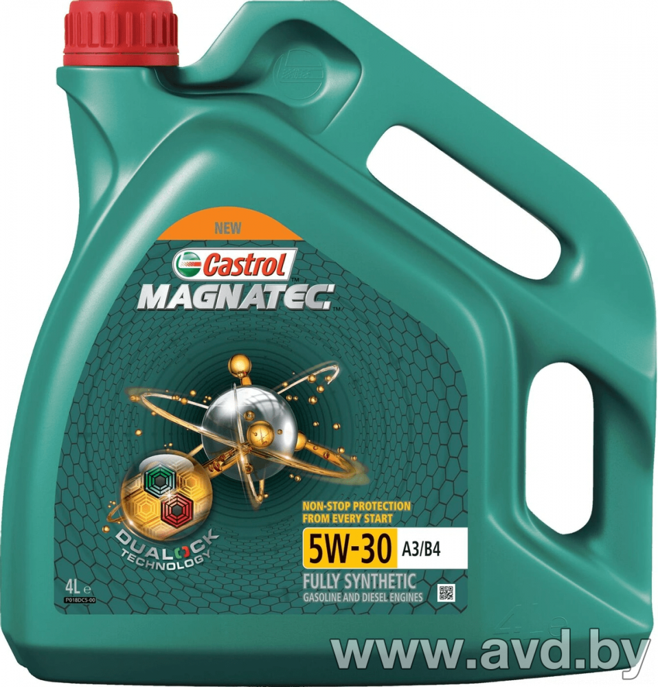 Купить Моторное масло Castrol Magnatec Dualock 5W-30 A3/B4 4л  в Минске.