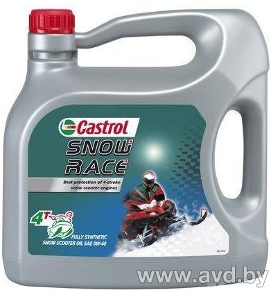 Купить Моторное масло Castrol Snow Race 4T 0W-40 4л в Минске.