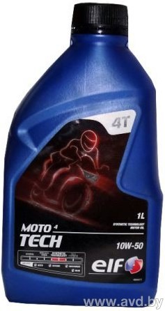 Купить Моторное масло Elf MOTO 4 TECH 10W-50 1л  в Минске.