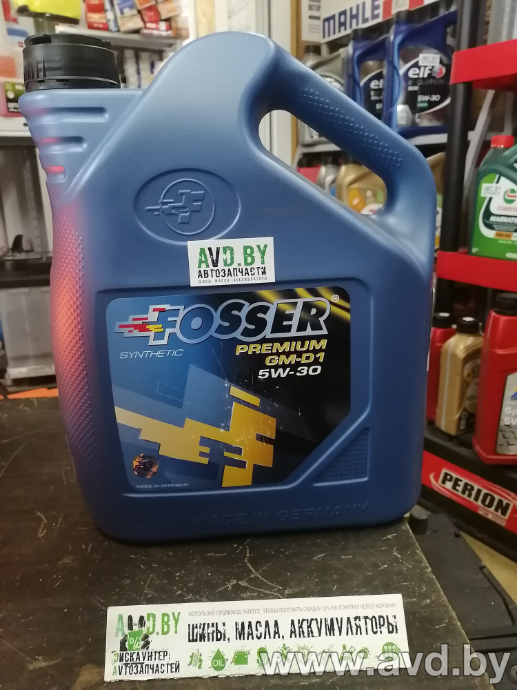 Купить Моторное масло Fosser Premium GM-D1 5W-30 5л  в Минске.