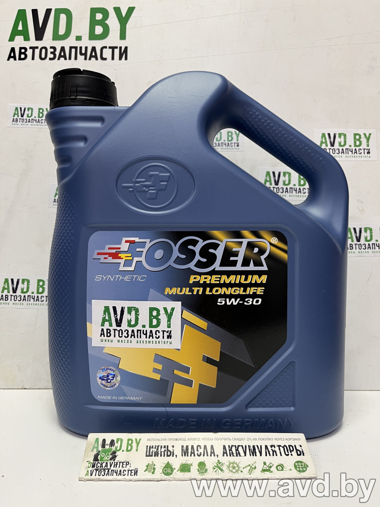 Купить Моторное масло Fosser Premium Multi Longlife 5W-30 4л в Минске.