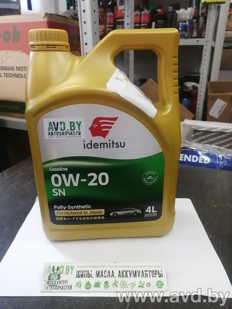 Купить Моторное масло Idemitsu 0W-20 SN/GF-5 4л  в Минске.