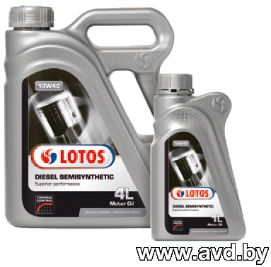 Купить Моторное масло Lotos Diesel Semisyntetic CF 10W-40 4л в Минске.