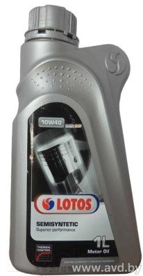 Купить Моторное масло Lotos Semisyntetic SN 10W-40 1л в Минске.
