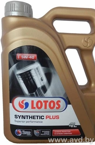 Купить Моторное масло Lotos Synthetic Plus 5W-40 5л  в Минске.