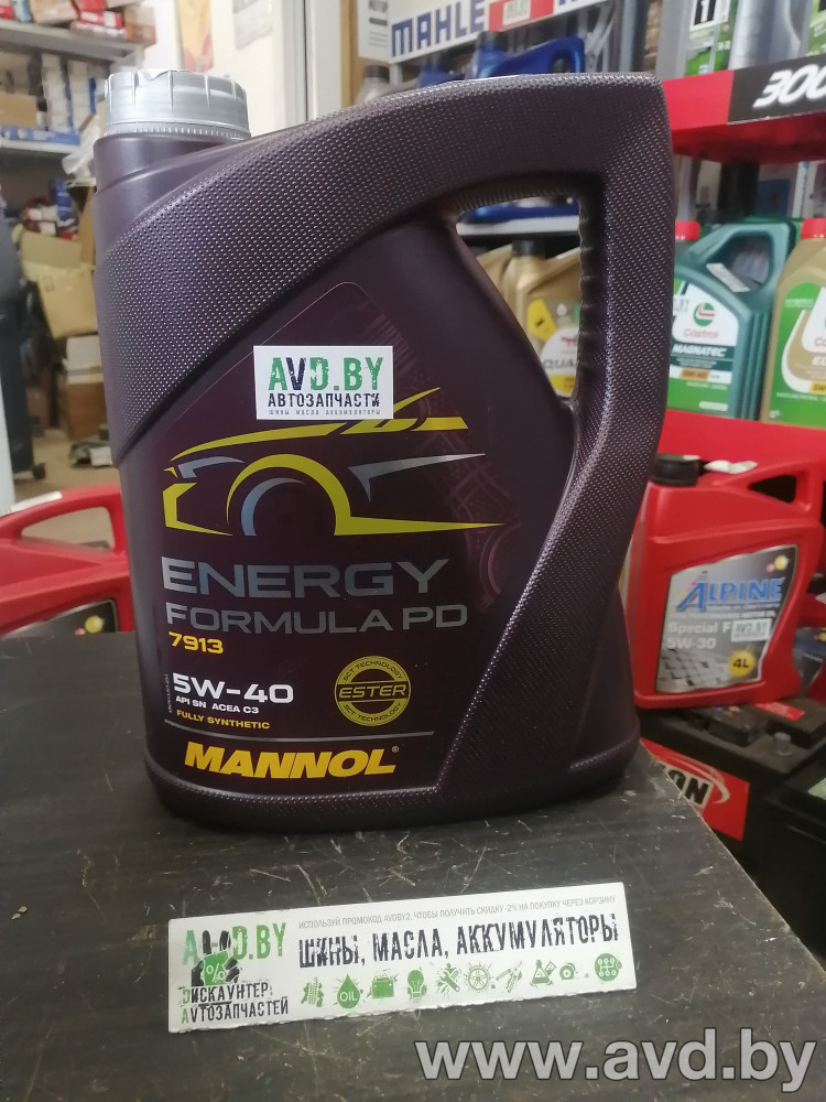 Купить Моторное масло Mannol Energy Formula PD 5W-40 5л в Минске.