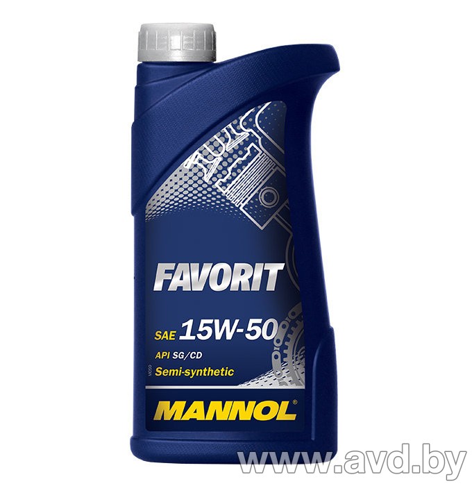 Купить Моторное масло Mannol Favorit SG/CD 15W-50 1л в Минске.