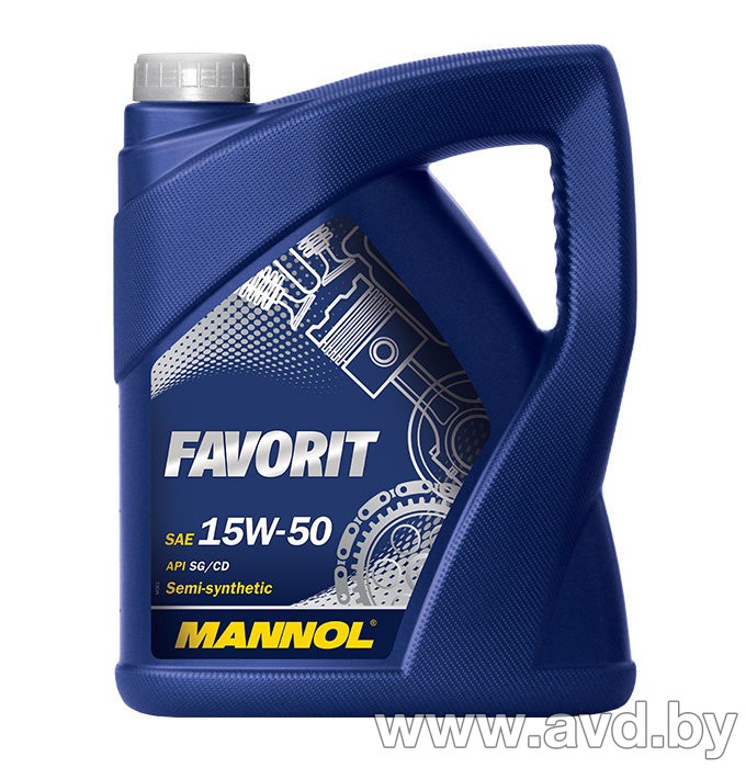 Купить Моторное масло Mannol Favorit SG/CD 15W-50 5л в Минске.