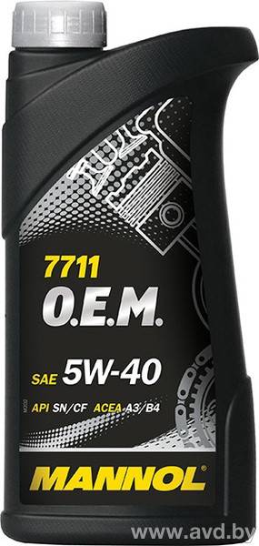 Купить Моторное масло Mannol O.E.M. for Daewoo 5W-40 1л  в Минске.