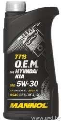 Купить Моторное масло Mannol O.E.M. for Hyundai Kia 5W-30 1л в Минске.