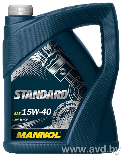 Купить Моторное масло Mannol Standard 15W-40 5л в Минске.