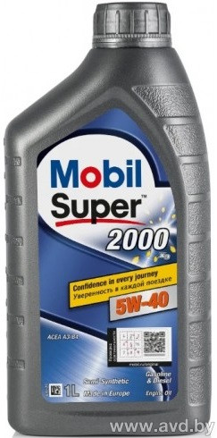 Купить Моторное масло Mobil Super 2000 X3 5W-40 1л в Минске.