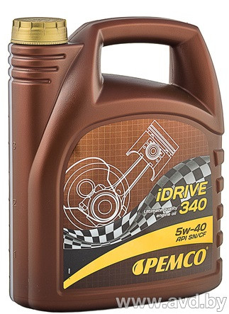 Купить Моторное масло Pemco iDRIVE 340 5W-40 API SN/CF 4л  в Минске.