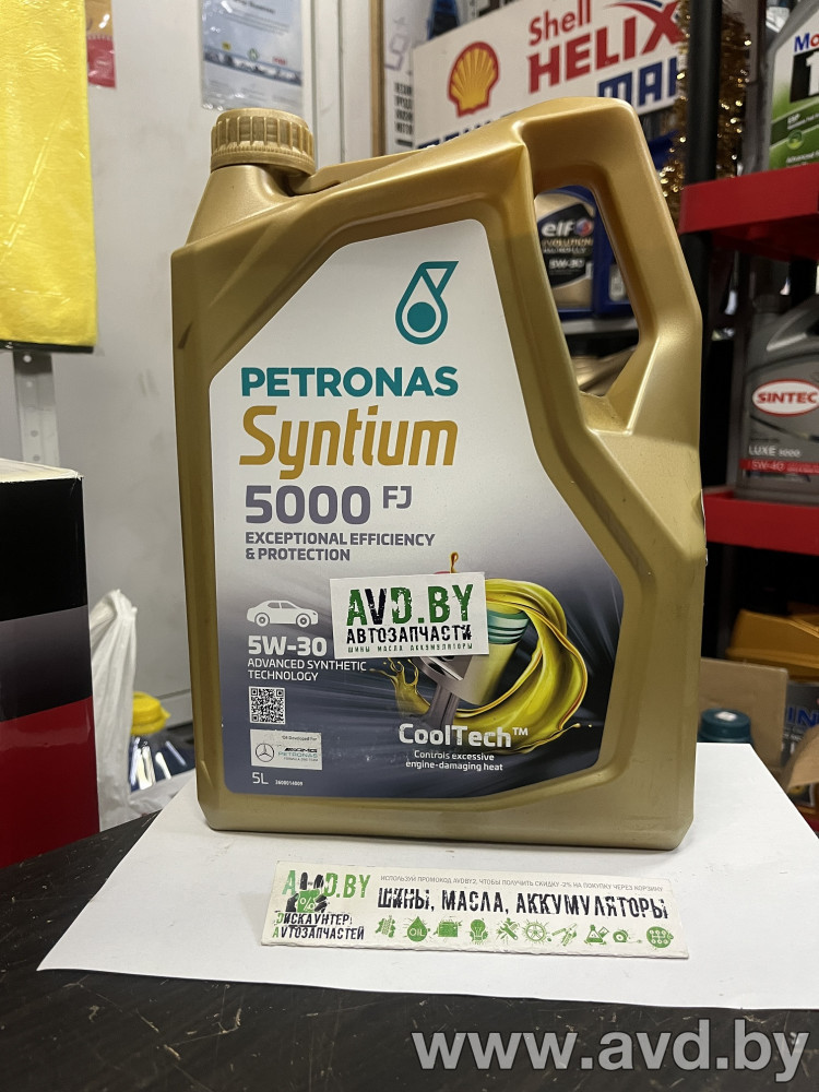 Купить Моторное масло Petronas Syntium 5000 FJ 5W-30 5л в Минске.