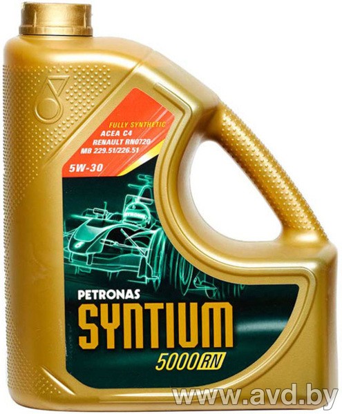 Купить Моторное масло Petronas SYNTIUM 5000 RN 5W-30 4л  в Минске.