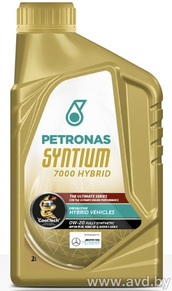 Купить Моторное масло Petronas Syntium 7000 Hybrid 0W-20 2л в Минске.