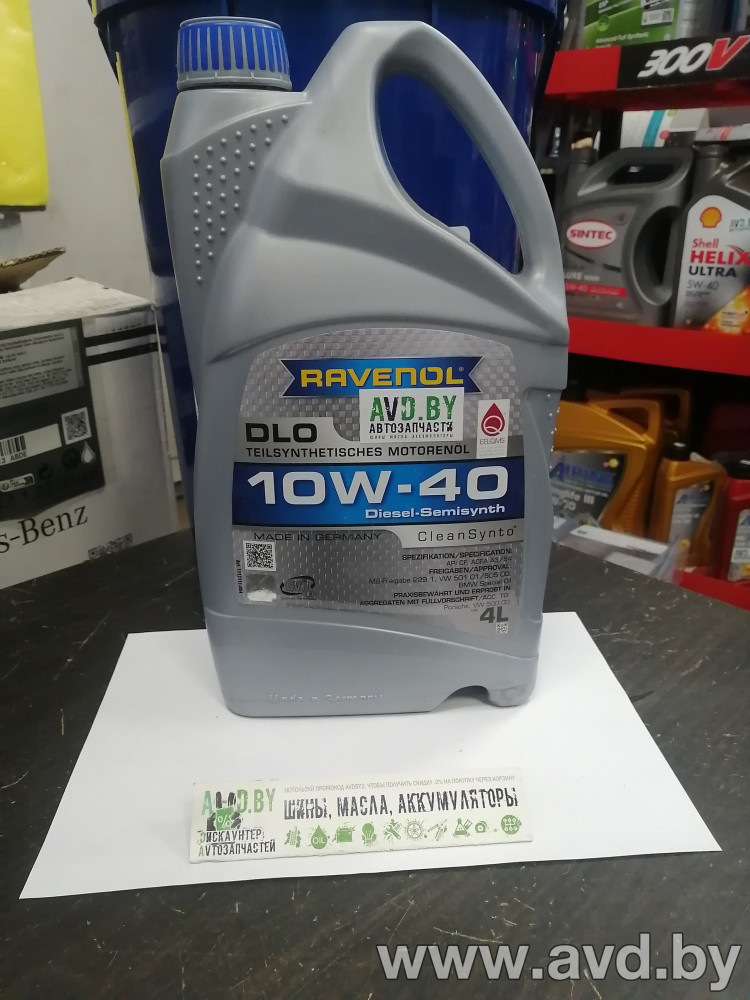 Купить Моторное масло Ravenol DLO 10W-40 4л  в Минске.