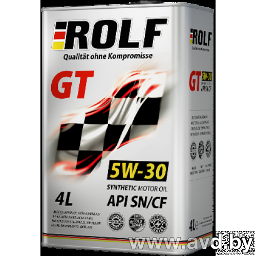 Купить Моторное масло ROLF GT 5W-30 SN/CF 4л в Минске.