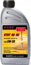 Купить Моторное масло ROWE Hightec Synt RS HC SAE 5W-20 1л в Минске.