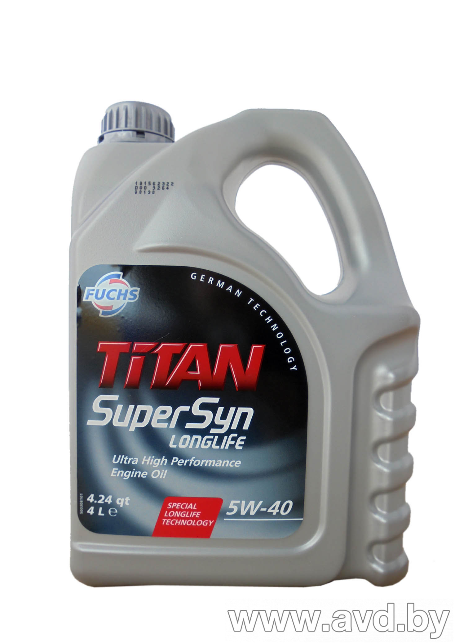 Купить Моторное масло Fuchs Titan Supersyn Longlife 5W-40 4л в Минске.