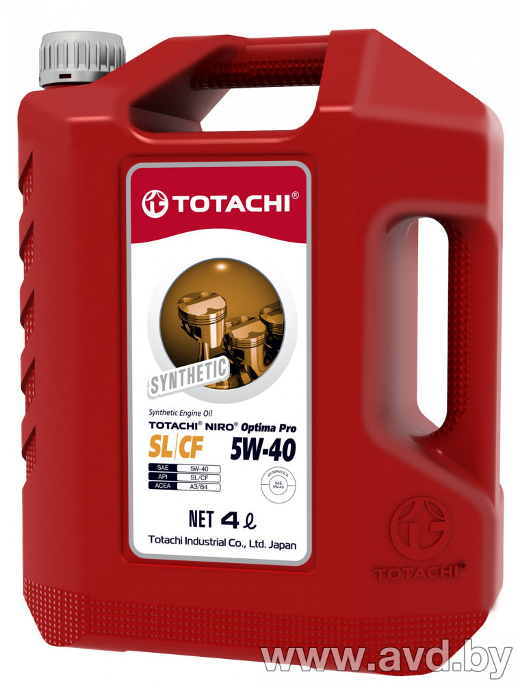 Купить Моторное масло Totachi Niro Optima PRO Synthetic 5W-40 4л  в Минске.