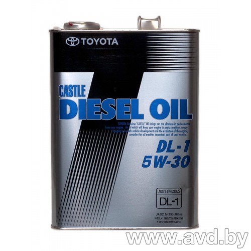 Купить Моторное масло Toyota astle Diesel Oil DL-1 5W-30 (0888302805) 4л  в Минске.