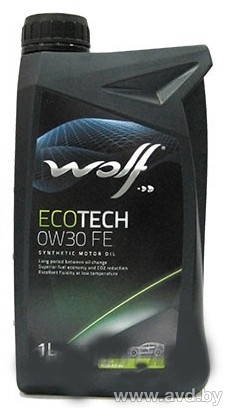 Купить Моторное масло Wolf Eco Tech 0W-30 FE 1л  в Минске.