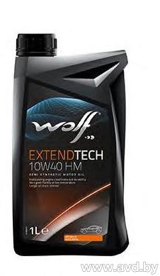 Купить Моторное масло Wolf ExtendTech 10W-40 HM 1л в Минске.