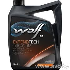Купить Моторное масло Wolf ExtendTech 10W-40 HM 4л в Минске.