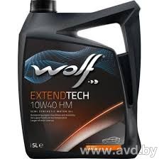 Купить Моторное масло Wolf ExtendTech 10W-40 HM 5л в Минске.