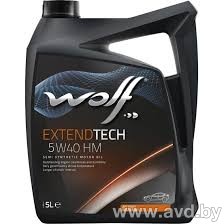 Купить Моторное масло Wolf ExtendTech HM 5W-40 5л в Минске.