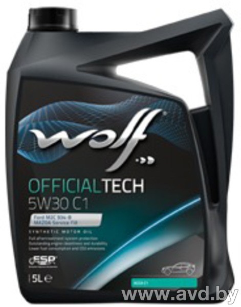 Купить Моторное масло Wolf Official Tech 5W-30 C1 1л в Минске.