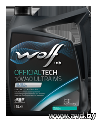 Купить Моторное масло Wolf Official Tech Ultra MS 10W-40 5л в Минске.